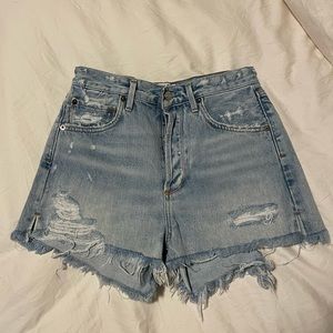Agolde denim shorts. Barely worn